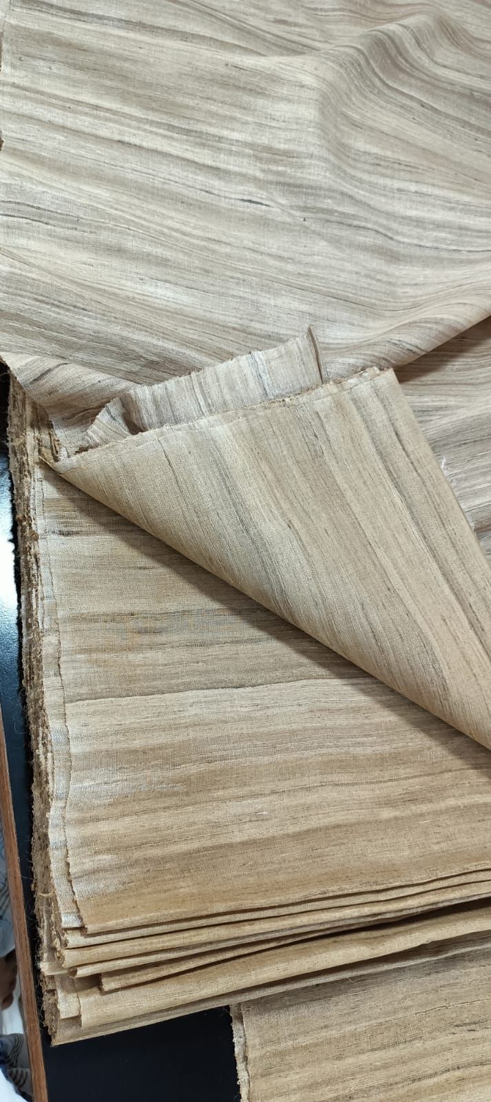 Handwoven Tussar Ghicha Silk Fabric