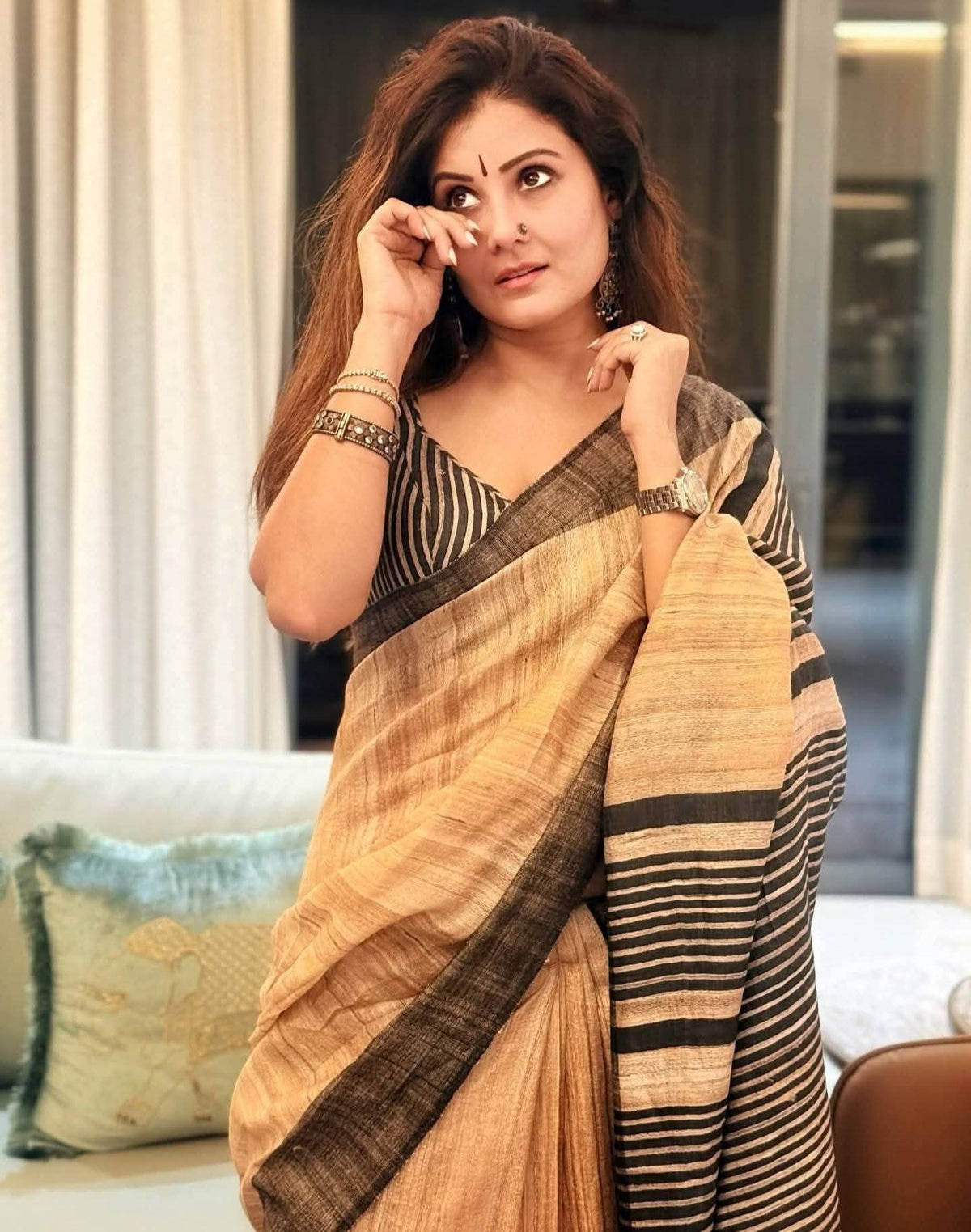 Handwoven Ghicha Silk Sarees