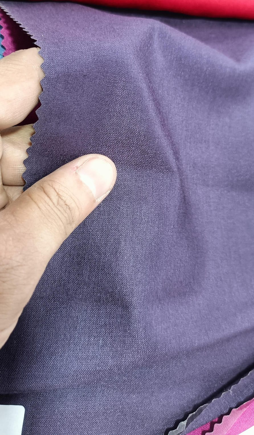 Tussar Staple Fabric – Turquoise Blue | 44" Width | Sold Per Meter