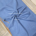 Pure Linen Shirting Fabric - Neptune Blue | 60 Lea Handloom | Width 45"