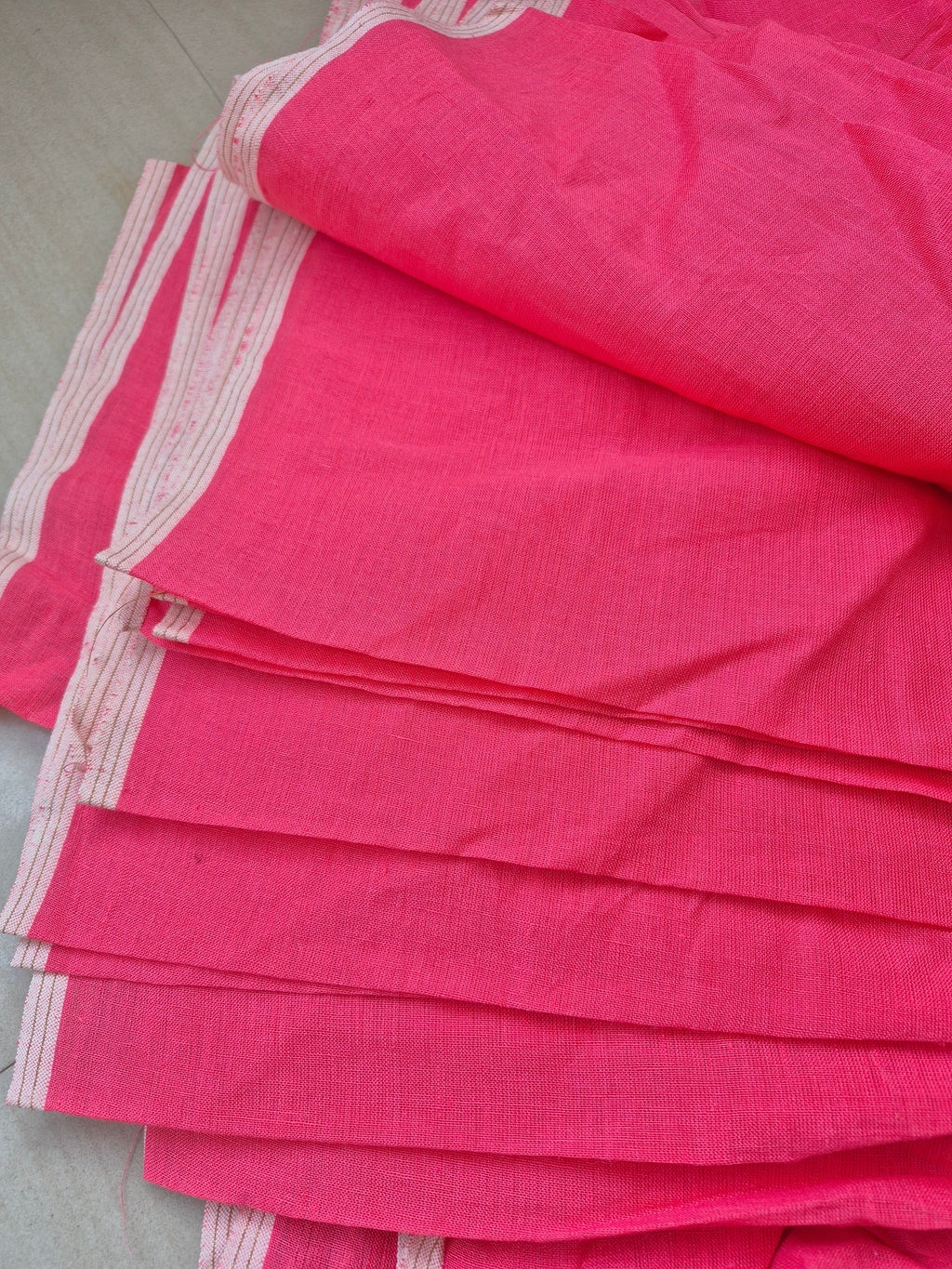Pure Linen Saree – Handloom Bhagalpuri