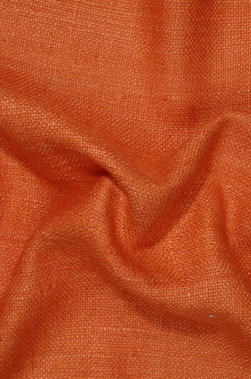Matka Silk Handloom Fabric – Vibrant Orange