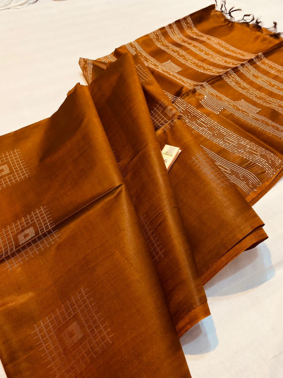 Handwoven Kota Silk Cotton Saree with Self-Weave Design –