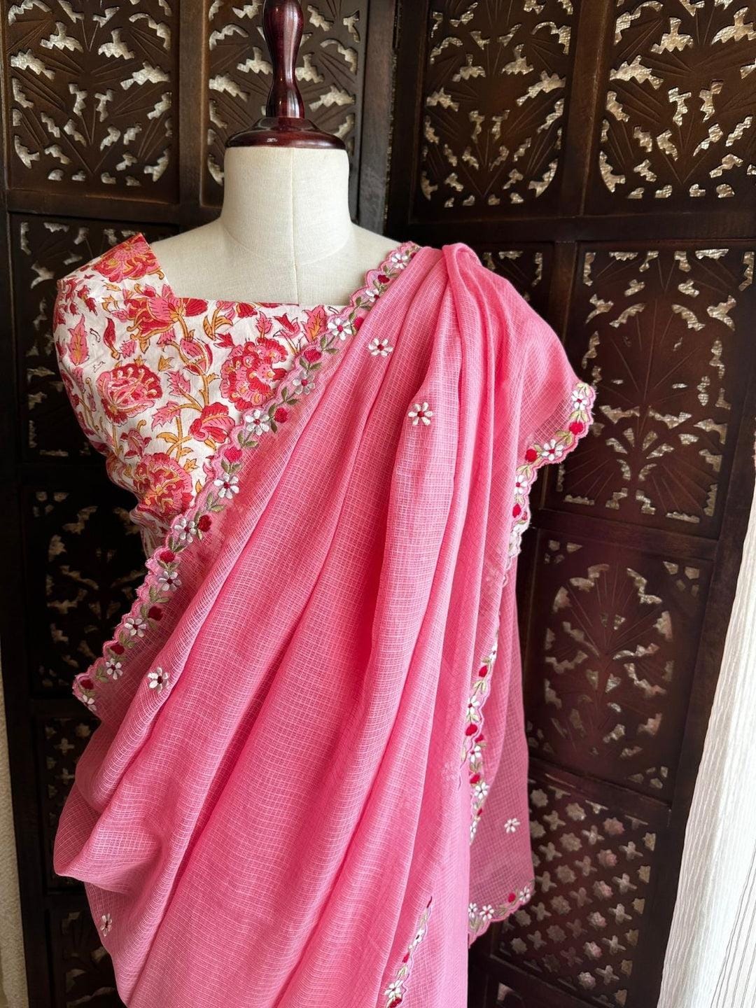 Kota Silk Embroidery Saree