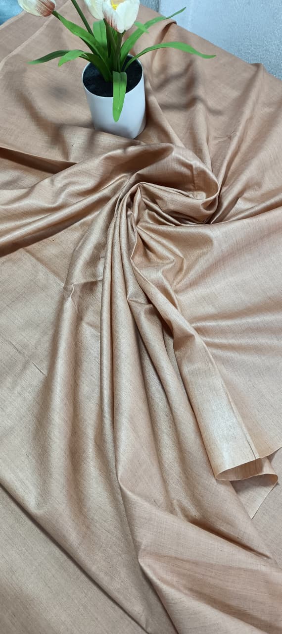 Tussar Munga Handloom Silk Fabric | 100% Pure Silk