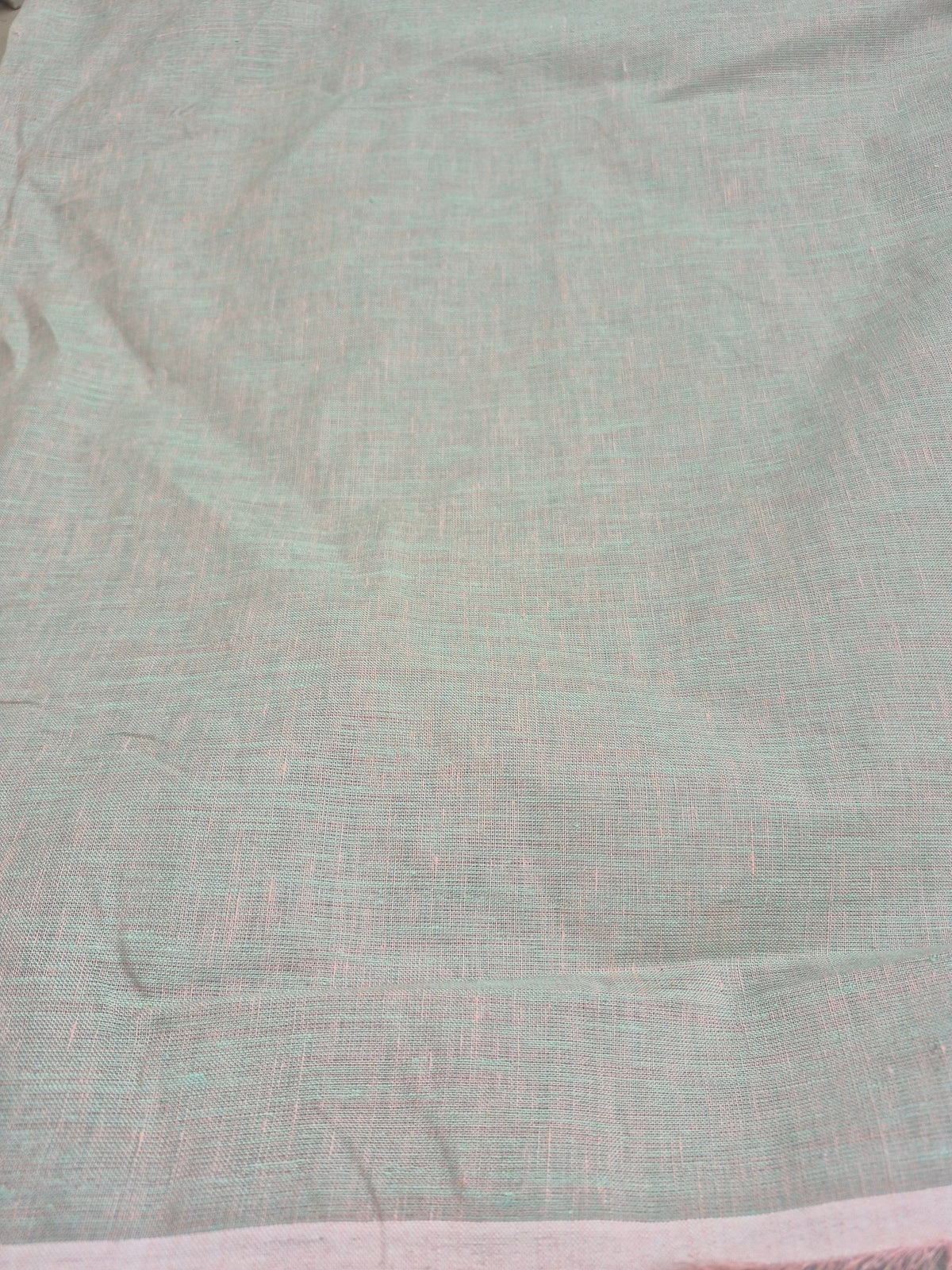 Mint Green Pure Linen Fabric | 100% Natural Linen Shirting
