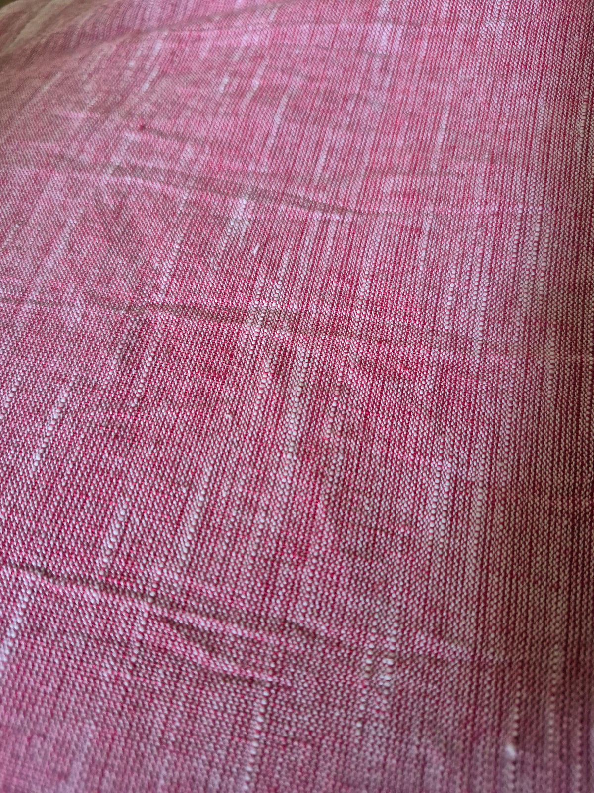 Pure Linen Suiting Fabric - Pink Melange