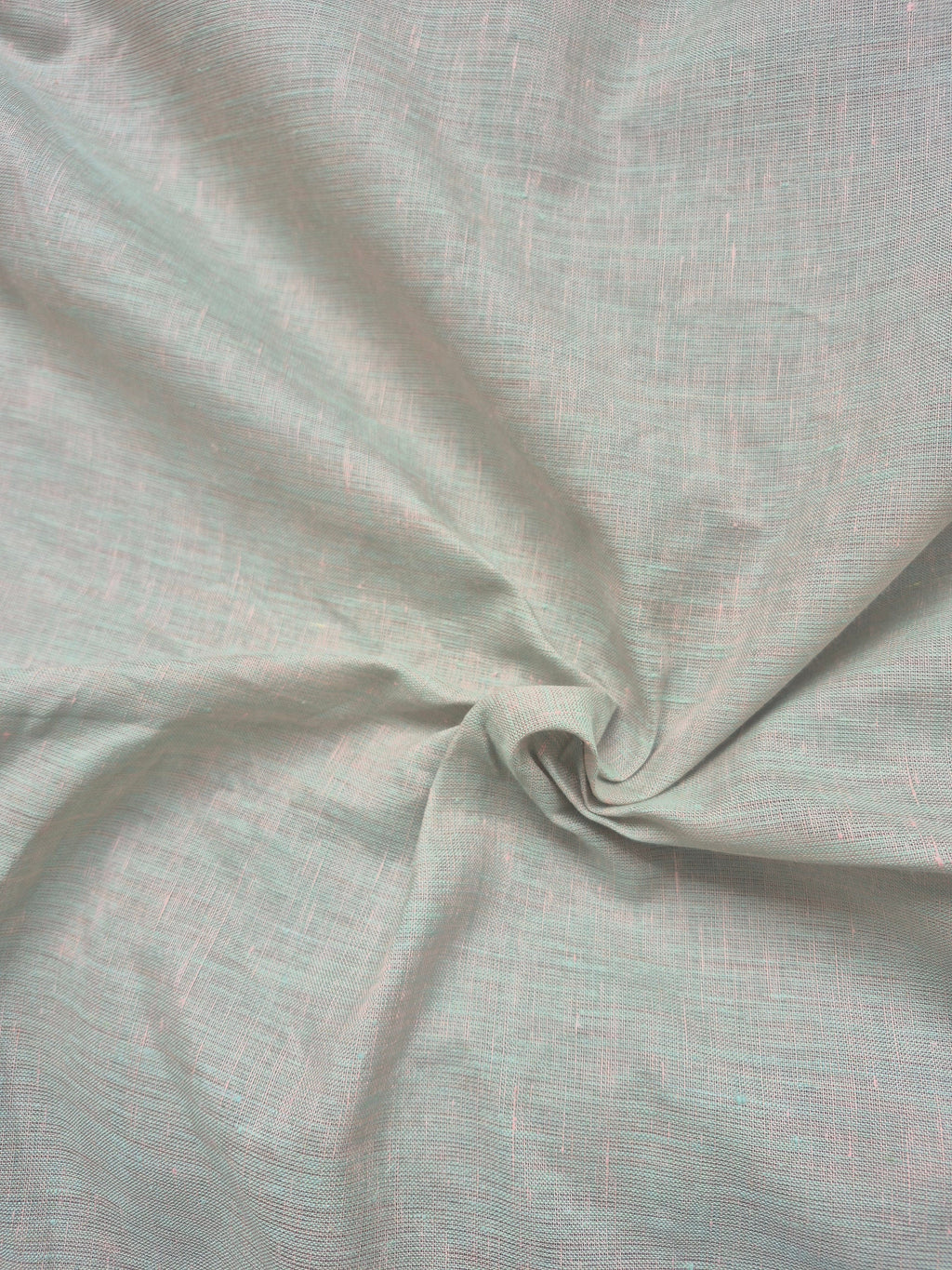 Mint Green Pure Linen Fabric | 100% Natural Linen Shirting