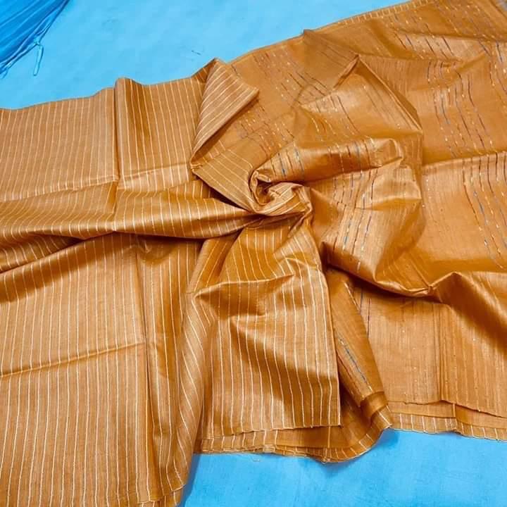 Handwoven Kota Silk Cotton Saree with Zari Strip Design