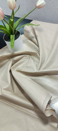 100% Pure Kora Munga Tussar Plain Handloom Silk Fabric