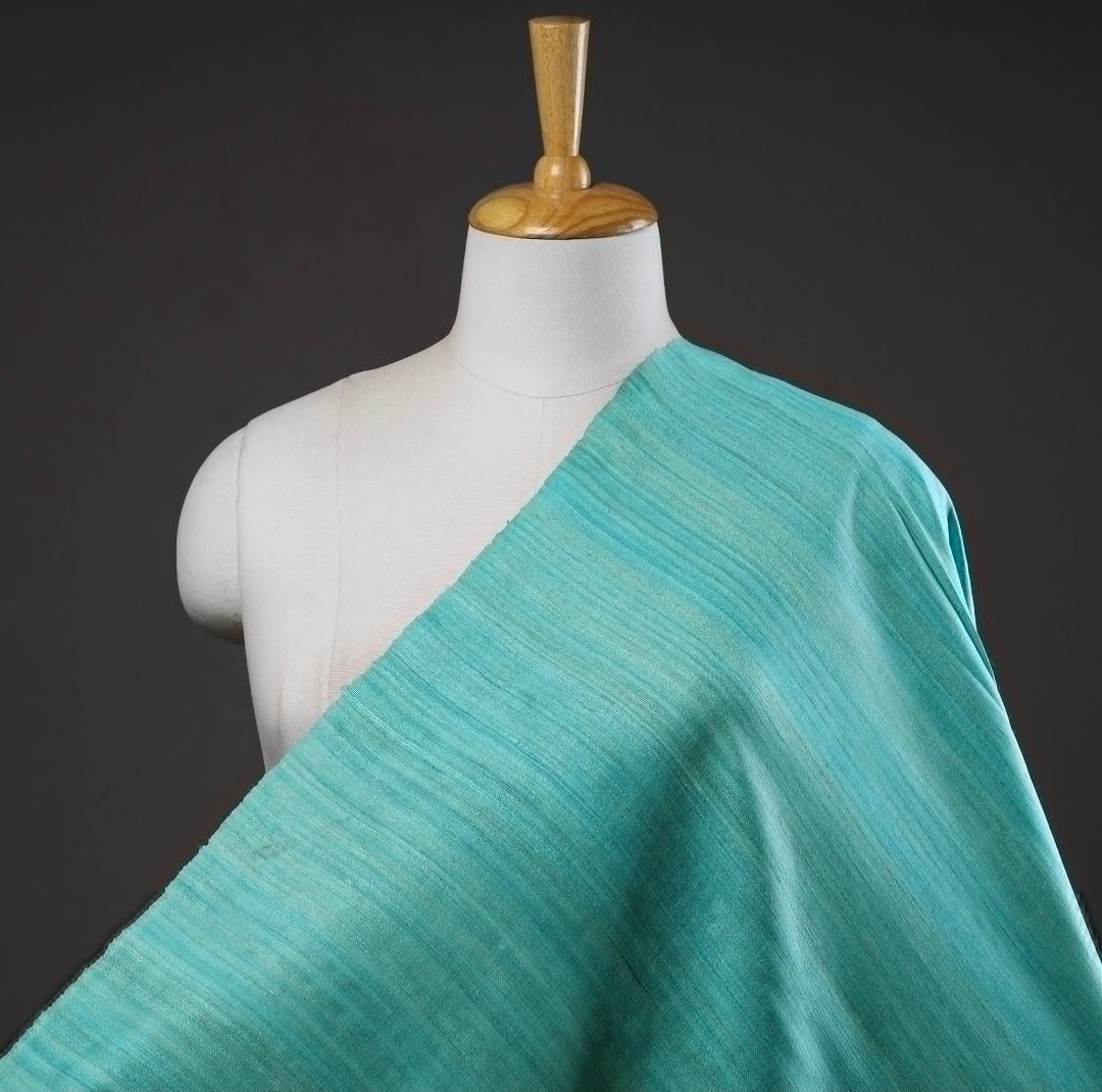 Pure Silk Handwoven Tussar Ghicha Fabric | Bhagalpur Handloom
