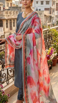Pure Linen Dupatta Digital print
