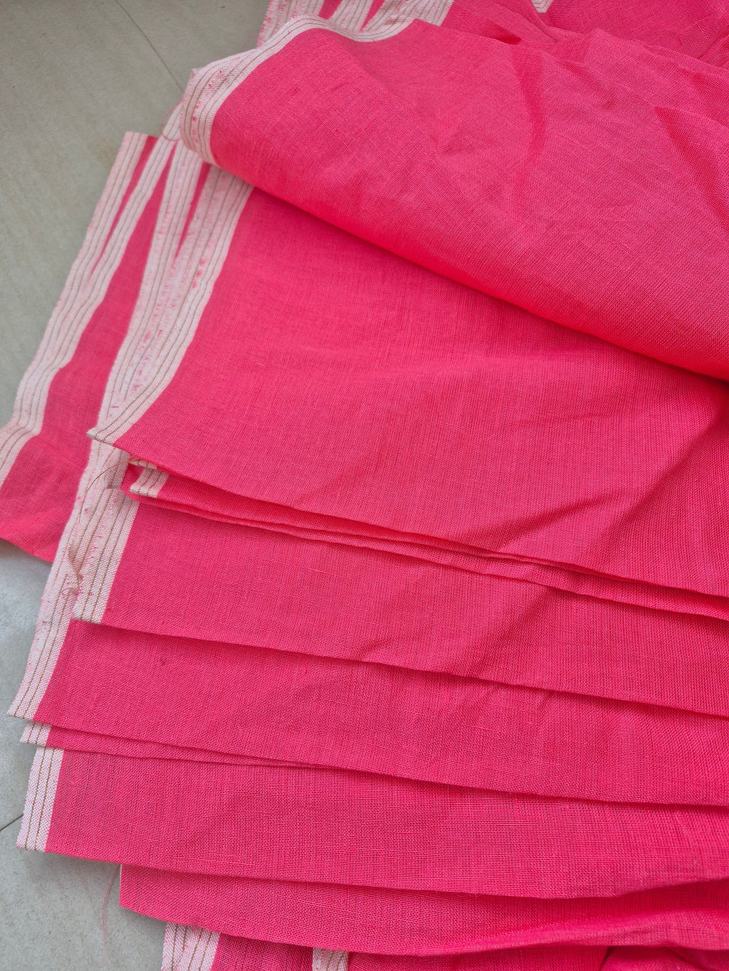 Pure Linen Saree – Handloom Bhagalpuri