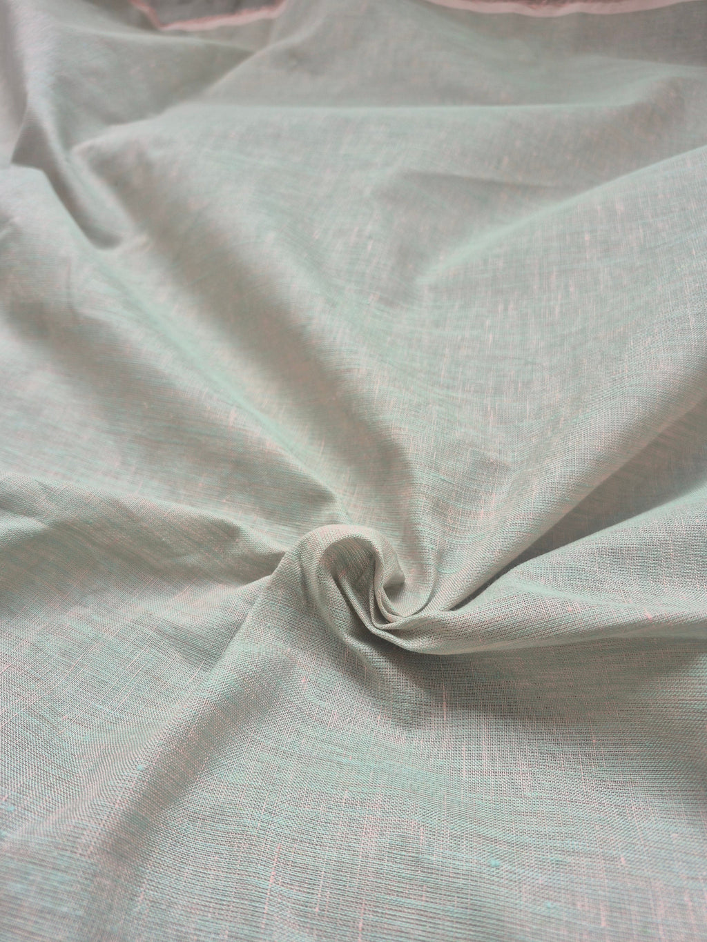 Mint Green Pure Linen Fabric | 100% Natural Linen Shirting
