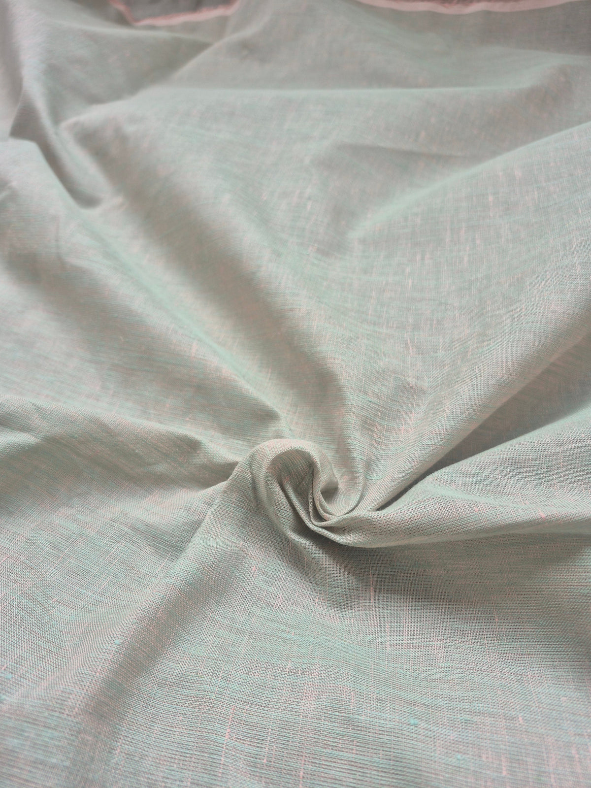 Mint Green Pure Linen Fabric | 100% Natural Linen Shirting