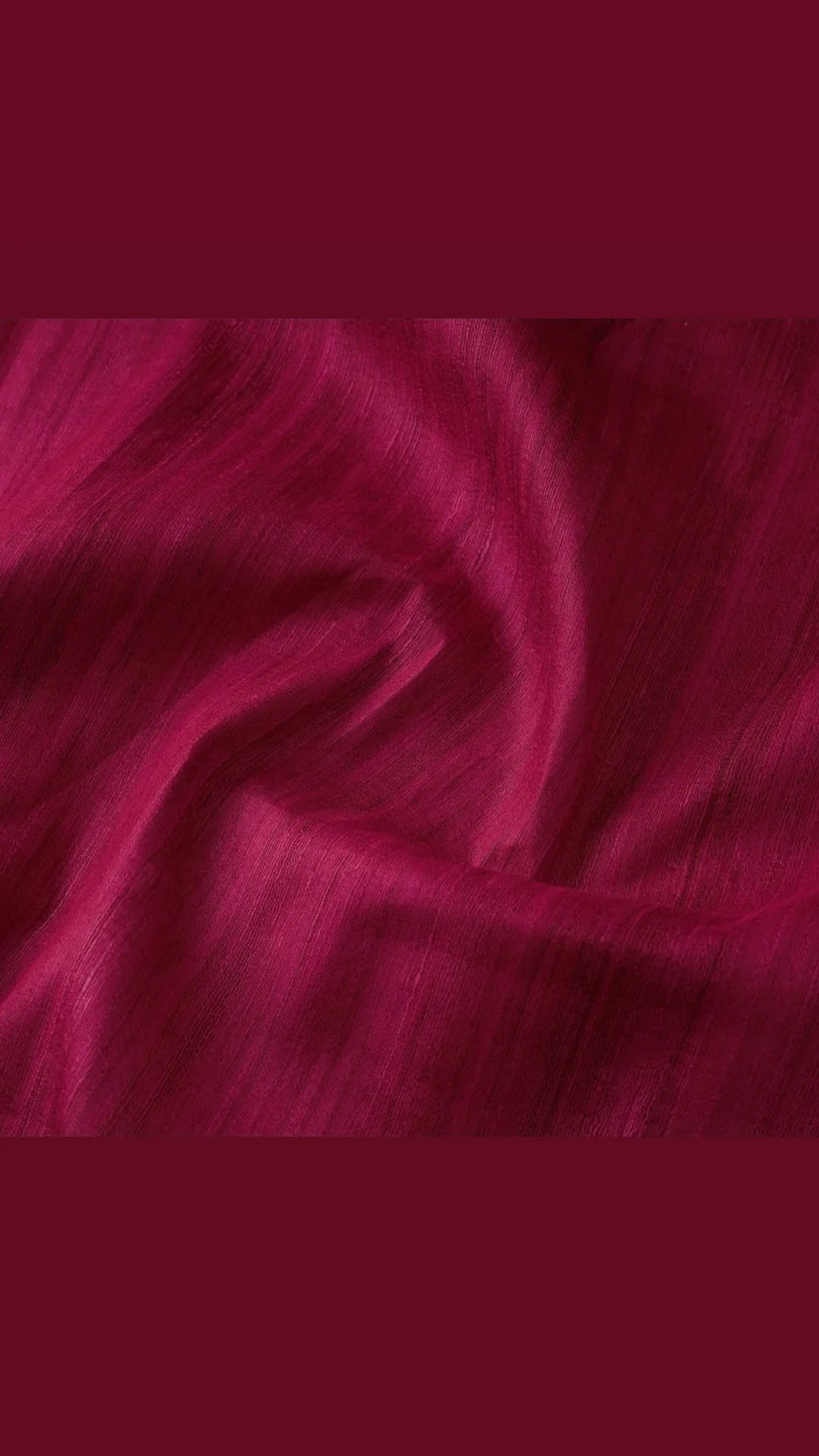 Pure Silk Ghicha Handloom Fabric | Deep Magenta / Rani Pink