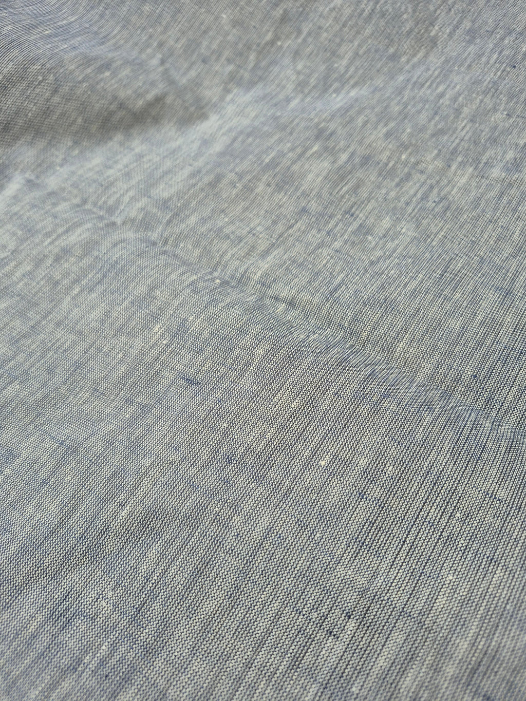 Pure Linen Fabric – Handloom Grey Chambray
