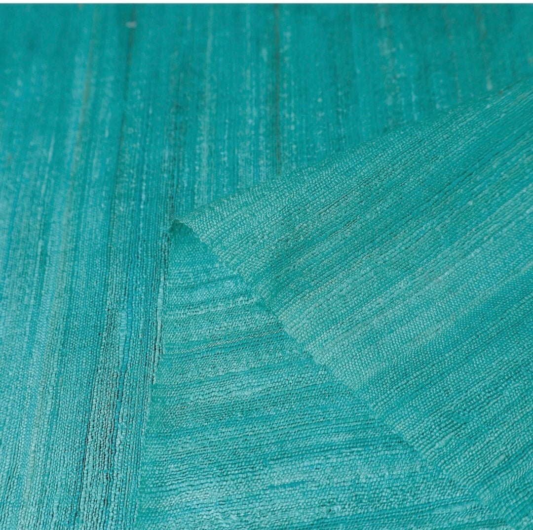 Pure Silk Handwoven Tussar Ghicha Fabric | Bhagalpur Handloom