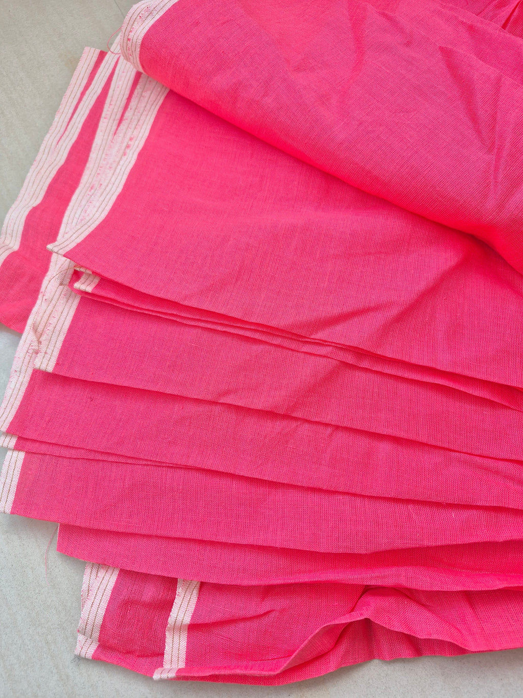 Pure Linen Saree – Handloom Bhagalpuri